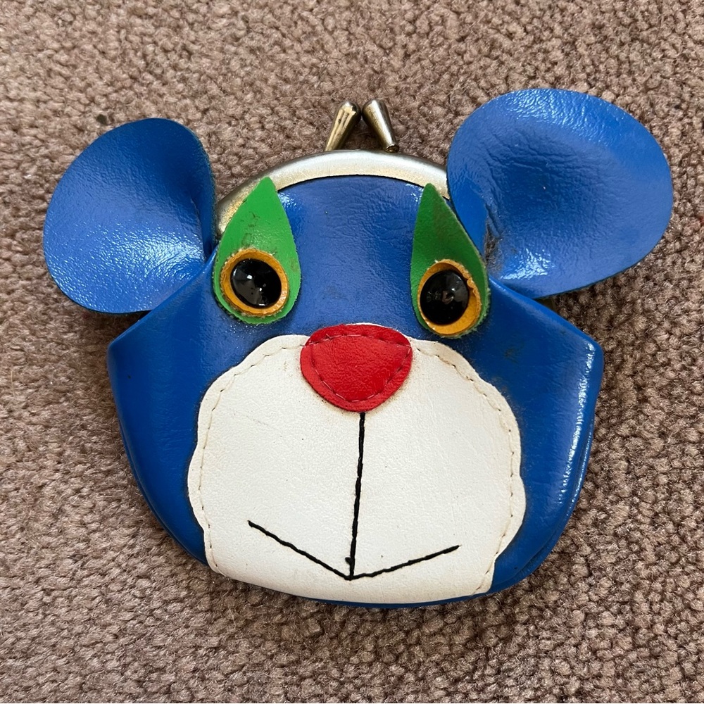 Vintage Bear Face Coin Purse